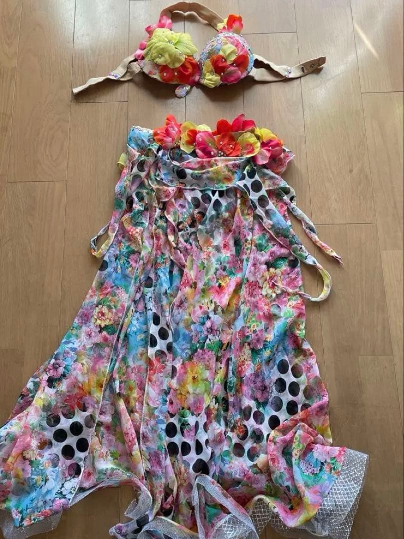 【美品☆再SALE】ベリーダンス　トロピカルデザイン　デザイナーデザイン Michelle - 一般社団法人日本ベリーダンス連盟
