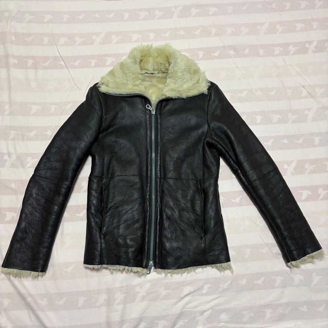 バックラッシュ　ムートン ライダース レザー BACKLASH ボア付き