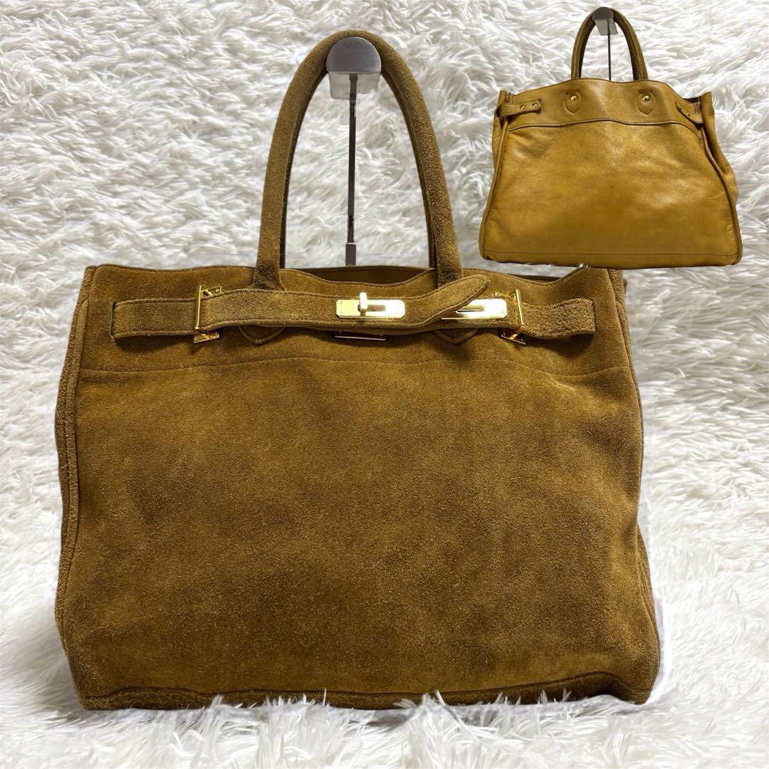 美品☆シータパランティカsita parantica スエードトートバッグ 茶色