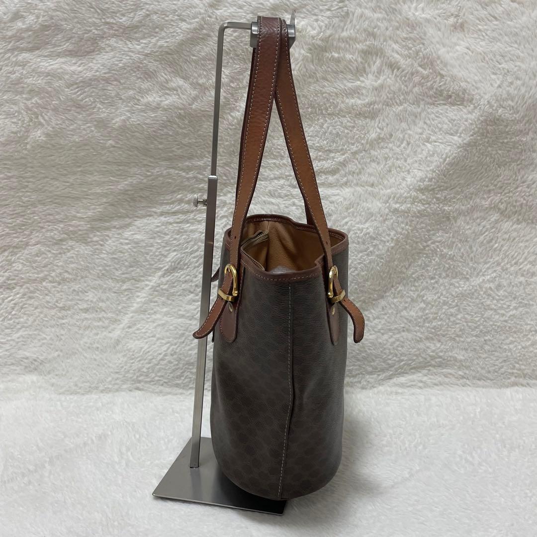 セリーヌ トートバッグ マカダム柄 トリオンフ バケツ型