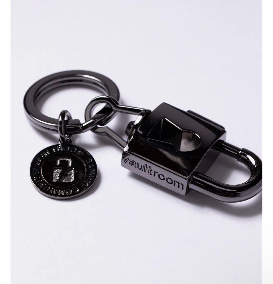 小物 vaultroom PADLOCK KEY HANGER / BLACK