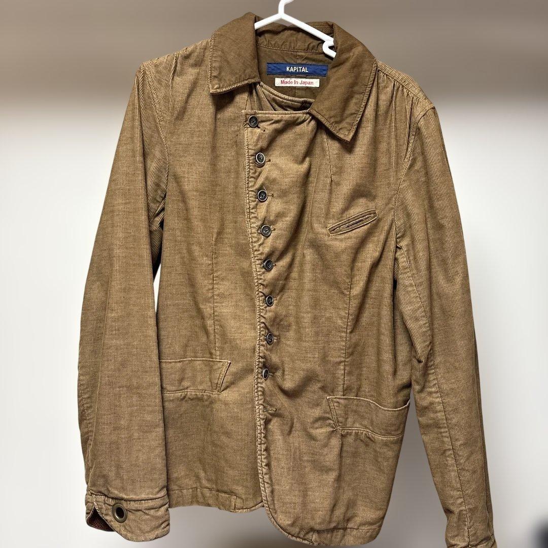 KAPITAL ブラウン ボタンアップジャケット