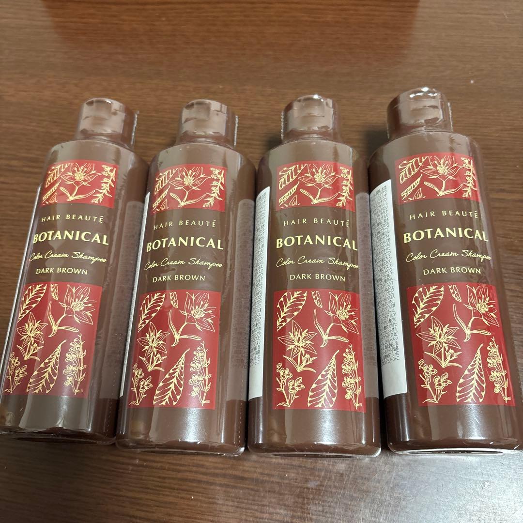 HAIR BEAUTE カラークリームシャンプー ダークブラウン 4本セット