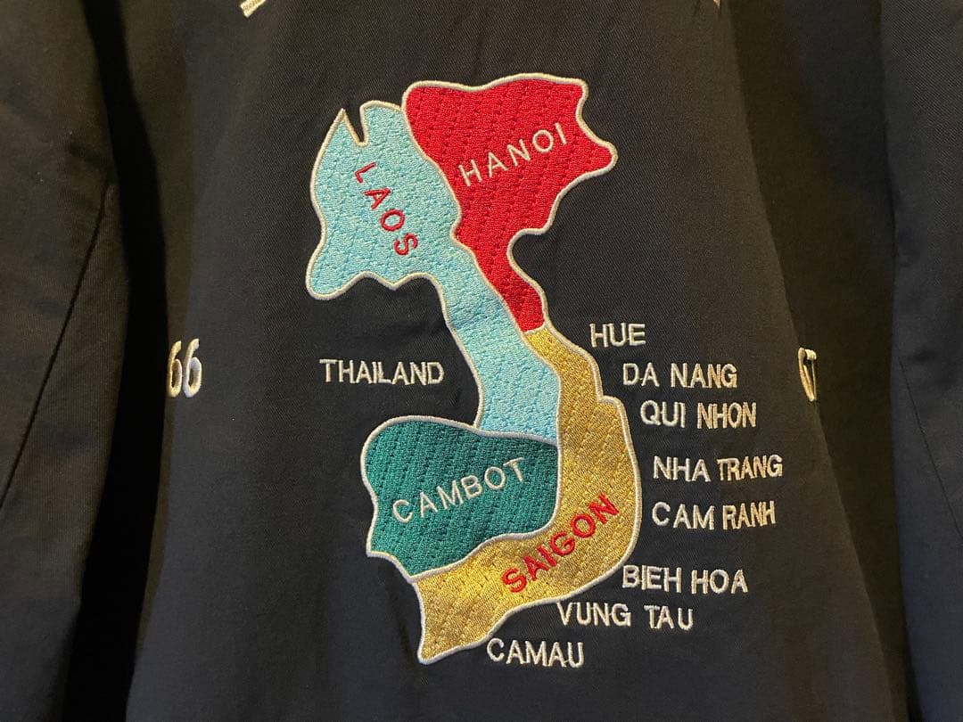 ベトジャン 虎 福 龍 66-67 ベトナム地図 黒 コットン - メルカリ