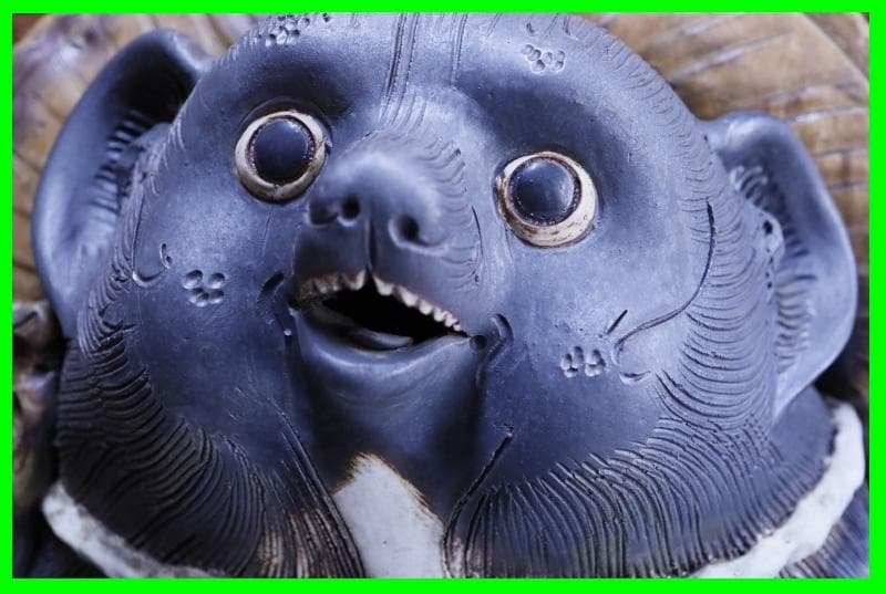 【引き取り限定】特大 古い信楽焼　狸 高さ115㎝ /骨董/古美術/美術品