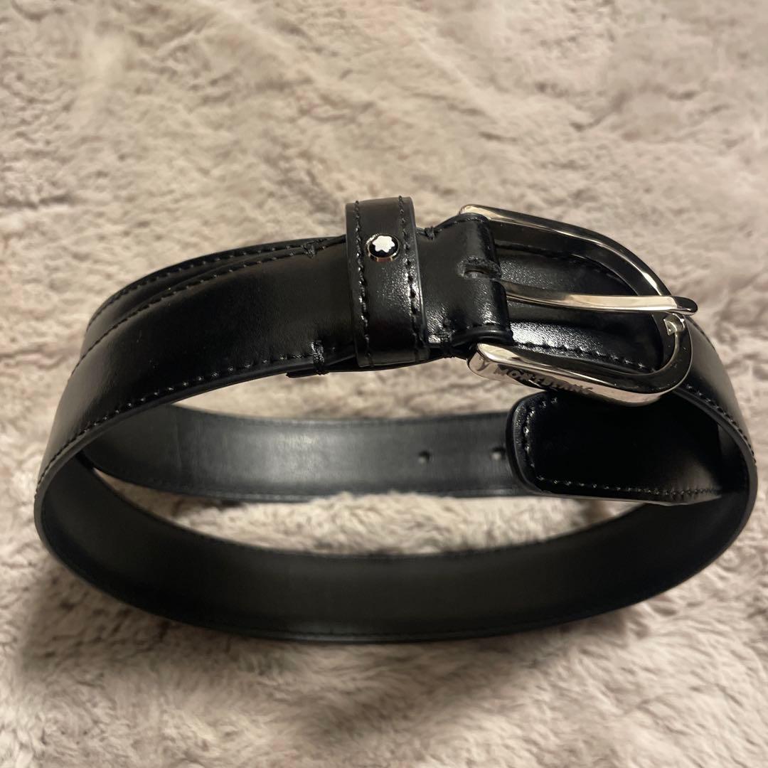 Montblanc モンブラン　黒レザー　ベルト