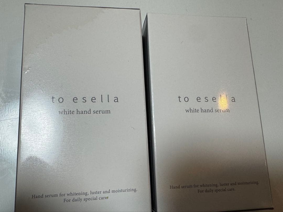 to esella ホワイトハンドセラム 2本セット
