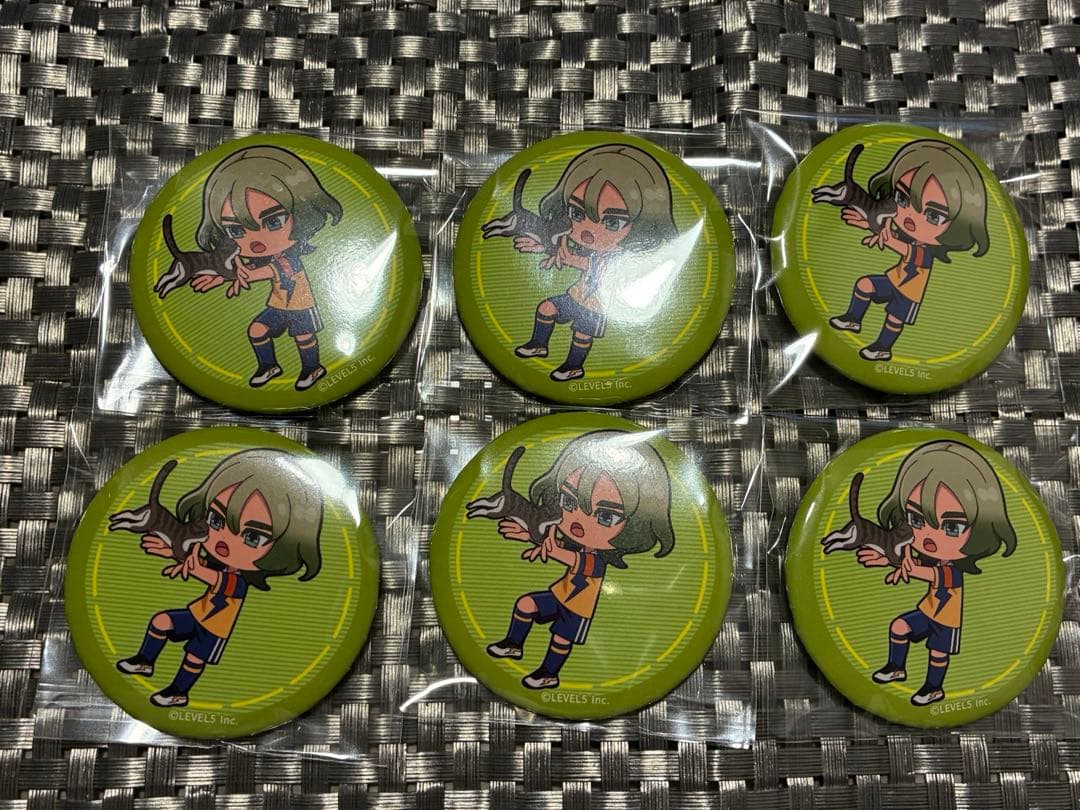 イナイレ】 月影蓮 まねきねこ コラボ 缶バッジ 【イナズマイレブン