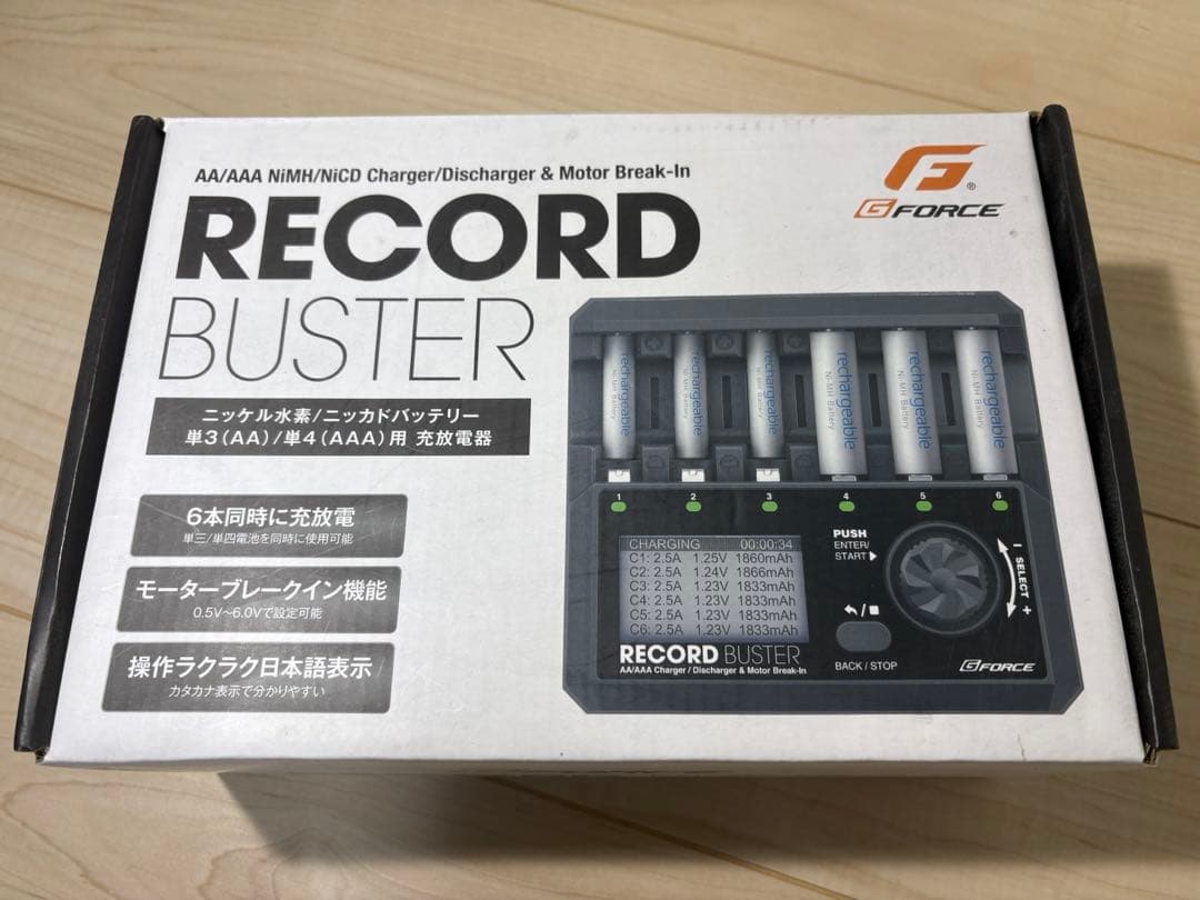 G-Force RECORD BUSTER 充電器　ミニ四駆 Amazon | ジーフォース Record Buster AA/AAA Charger G0156 日本正規