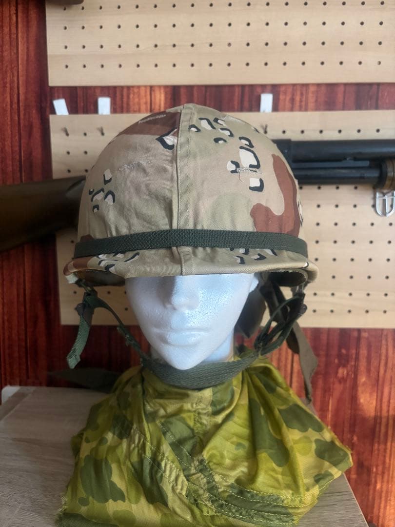 M１ヘルメットチョコチップ迷彩カバー