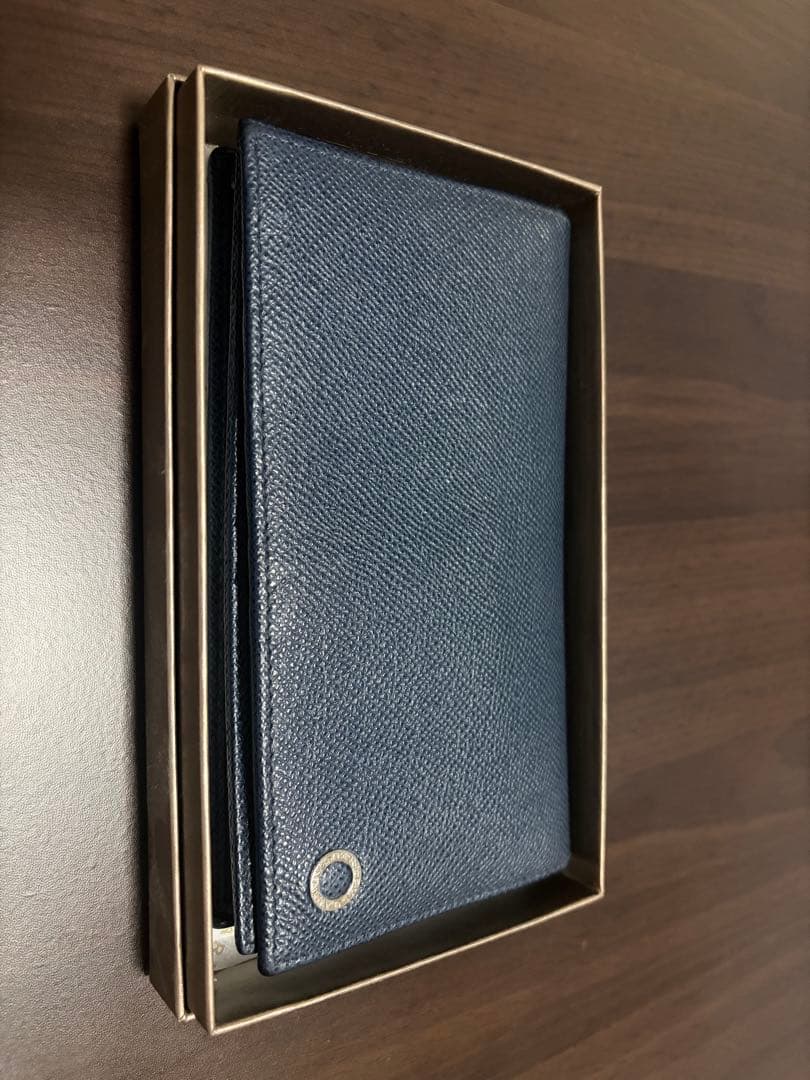 ネイビー レザー 長財布