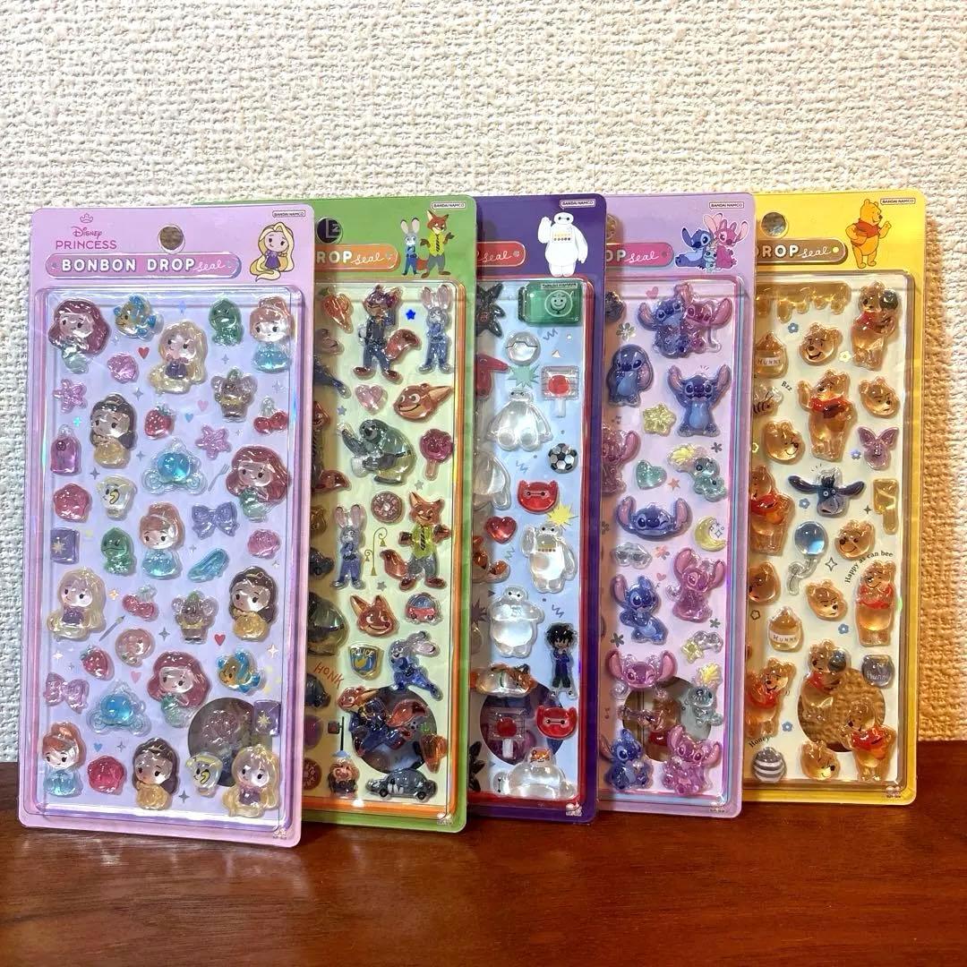 正規品　ボンボンドロップシール　ディズニー　プリンセス　ズートピア　第三弾