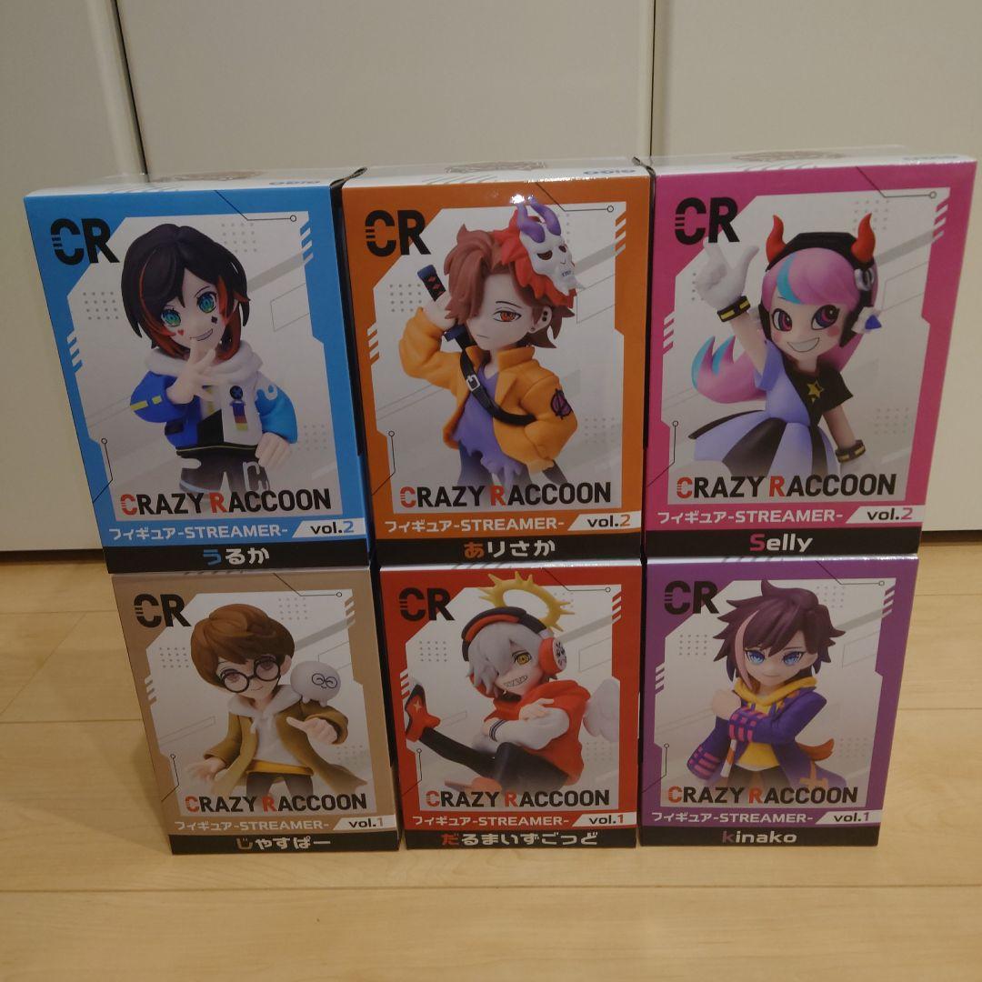 桜上様 クレイジーラクーン CRAZY RACCOON フィギュア 6体セット