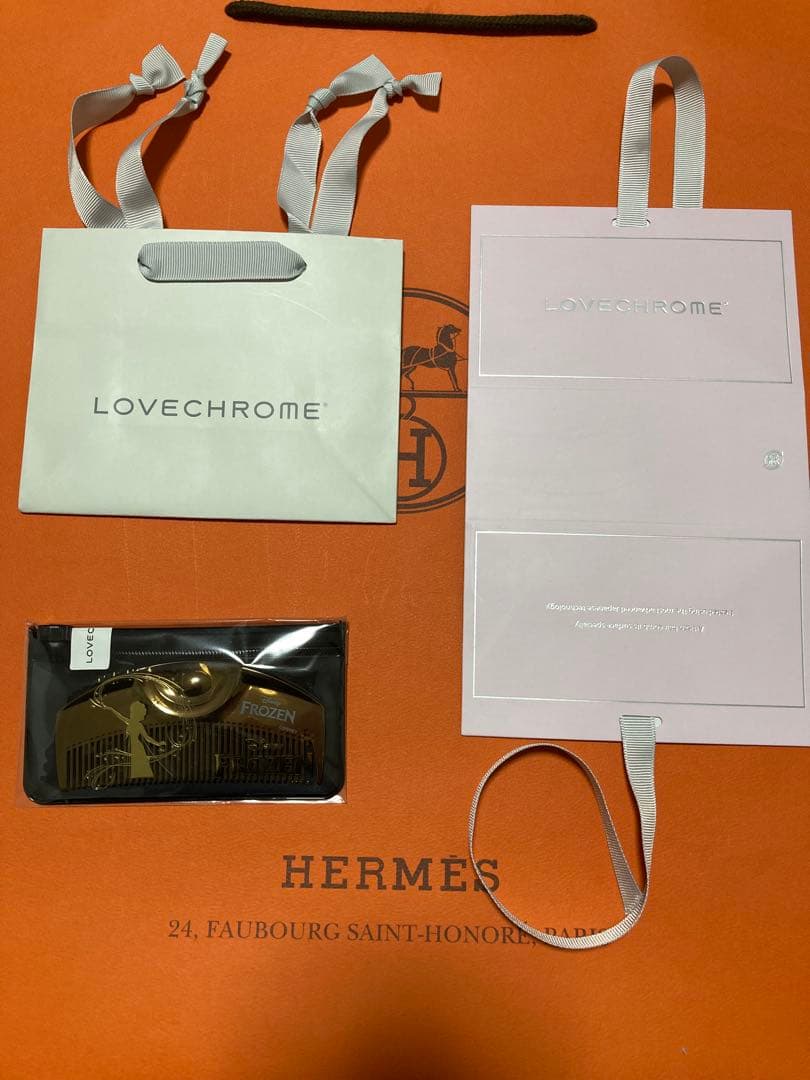 新品未使用　ラブクロム　ディズニー　アナと雪の女王　24金　ツキ