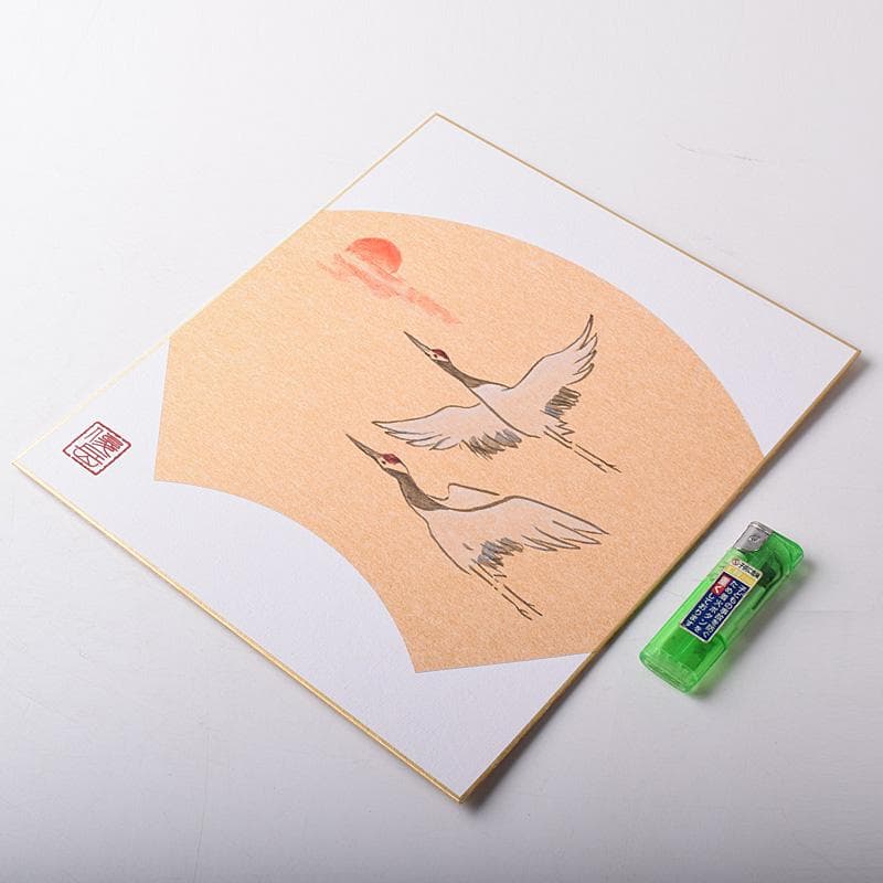 色紙絵 前大徳 須賀玄道筆 禅画花鳥図 二十四節気 共箱 N 7772A - メルカリ