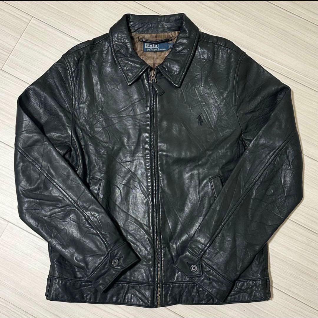 ‌*‌様 Polo by Ralph Lauren ブラックレザー ジャケット