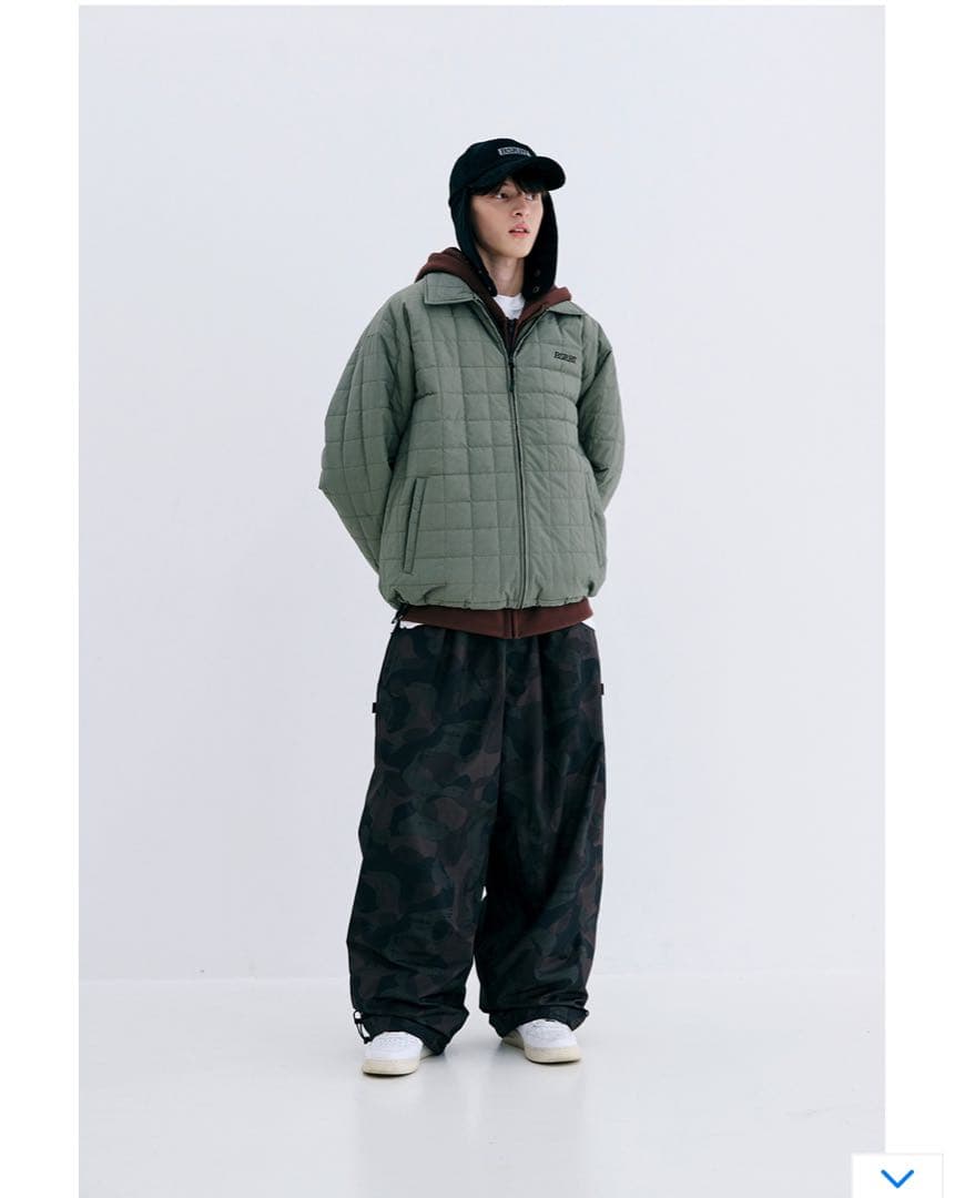 スノーボード LOGO QUILTING COLLAR JACKET KHAKI