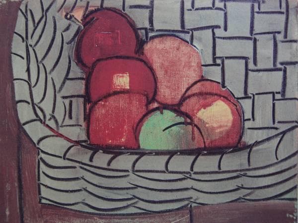 香月　泰男、巴旦杏、希少な額装用画集より、美品、新品額装付