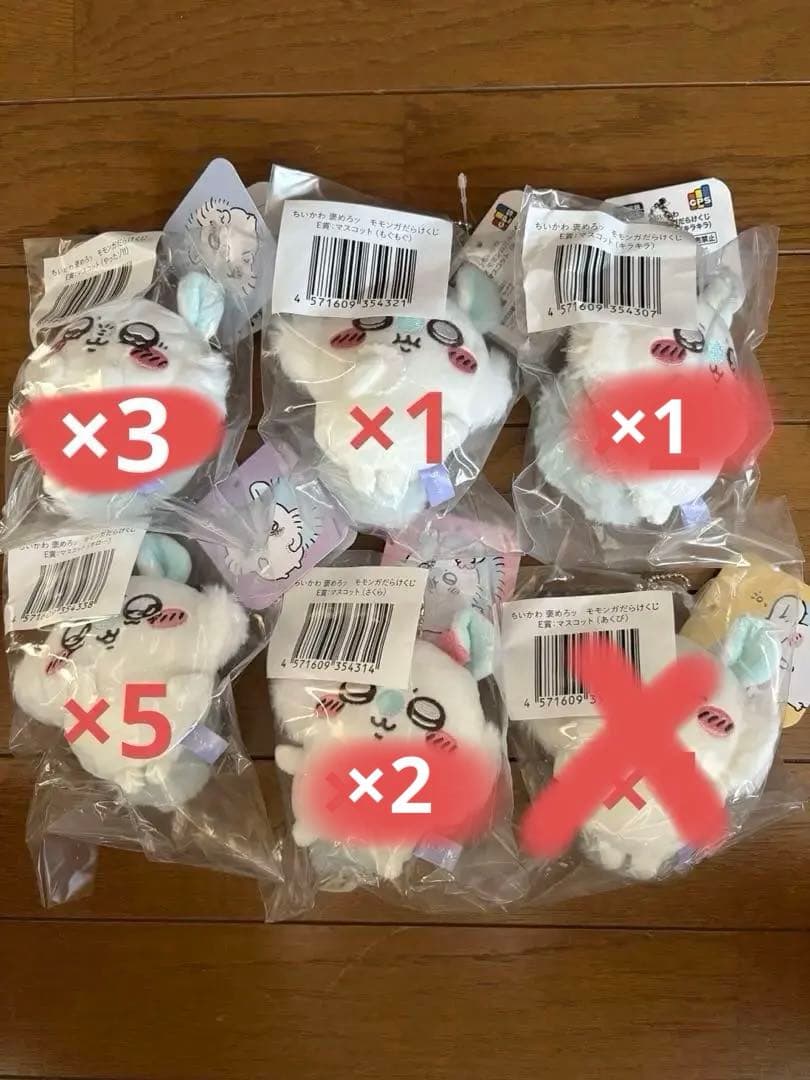 ちいかわ 褒めろッ モモンガだらけくじ E賞 マスコット