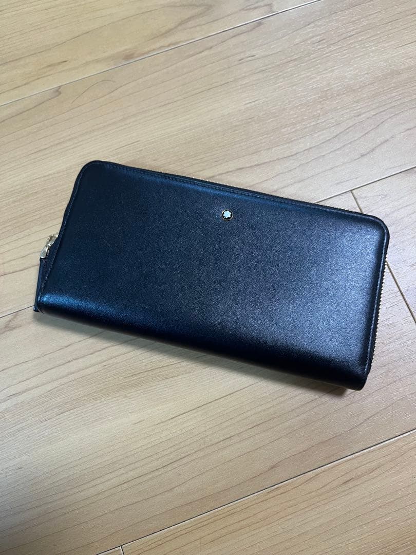 Montblanc 黒 レザー 長財布　未使用品 モンブラン MONTBLANC サルトリアル コンチネンタル ロングウォレット