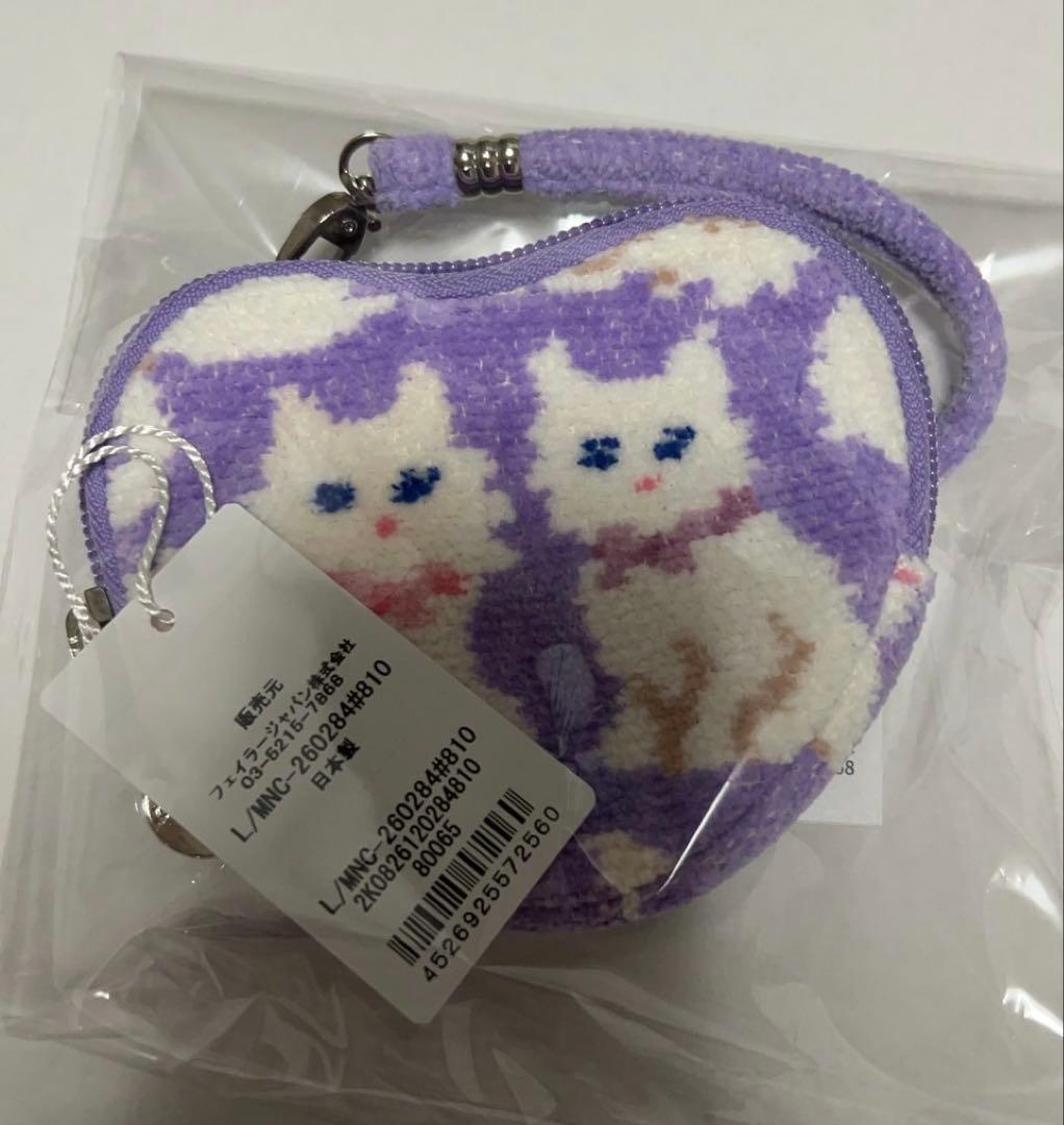 フェイラー　モフモフネコちゃん　ハート型ポーチ　WEB限定 フェイラー モフモフネコちゃん ハート型ポーチ WEB限定｜Yahoo!フリマ