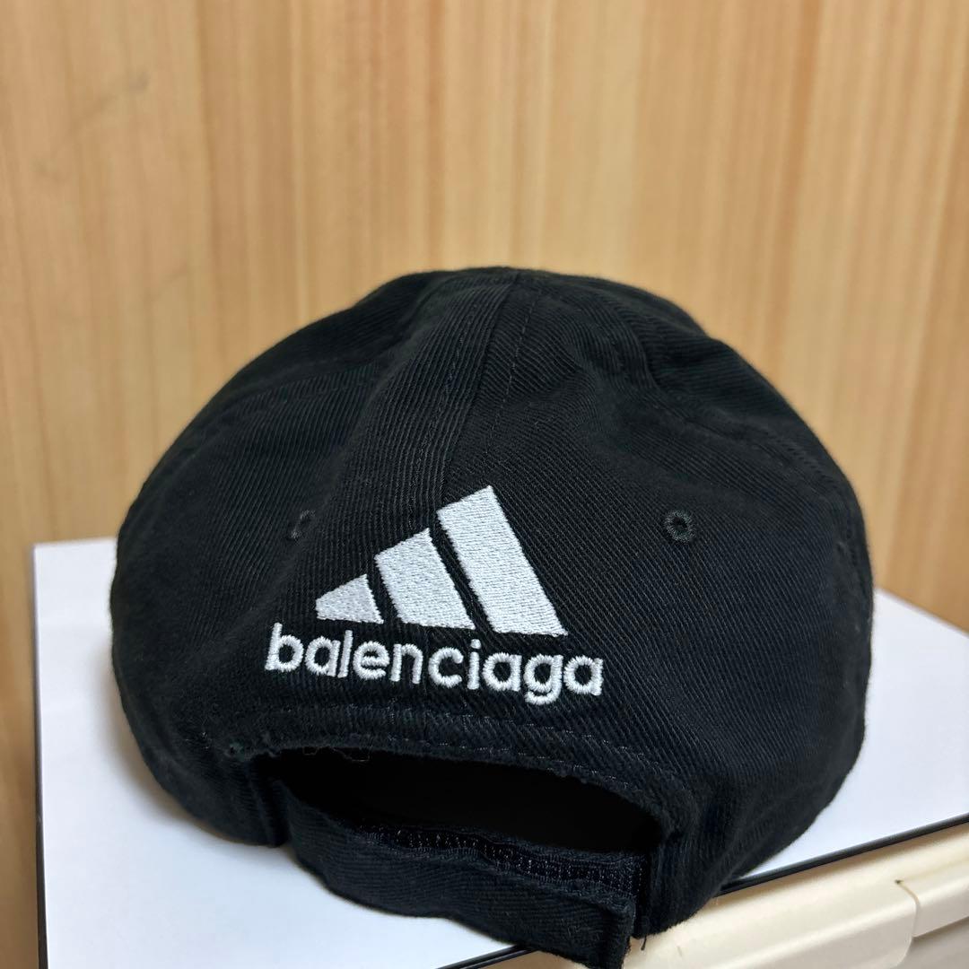 balenciaga×adidas 3ラインキャップ - メルカリ