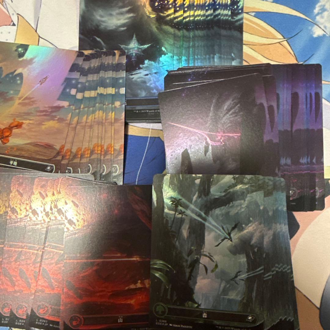 久遠の終端　基本土地foilセット 平地 フルアート 基本土地 8枚セット 久遠の終端 MTG - メルカリ