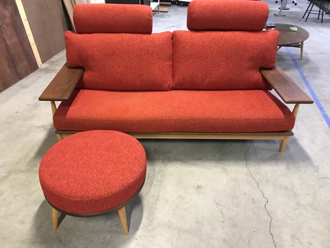 モデルルーム 住宅展示場品 柏木工 KASHIWA シビル スツール オットマン