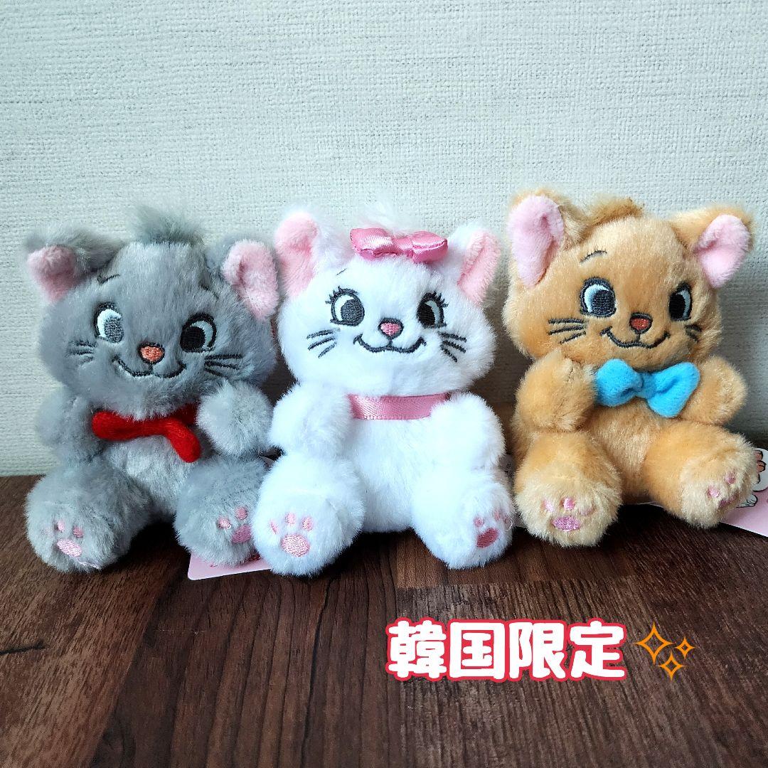 韓国限定】 ディズニー BUTTER マリー おしゃれキャット キーホルダー
