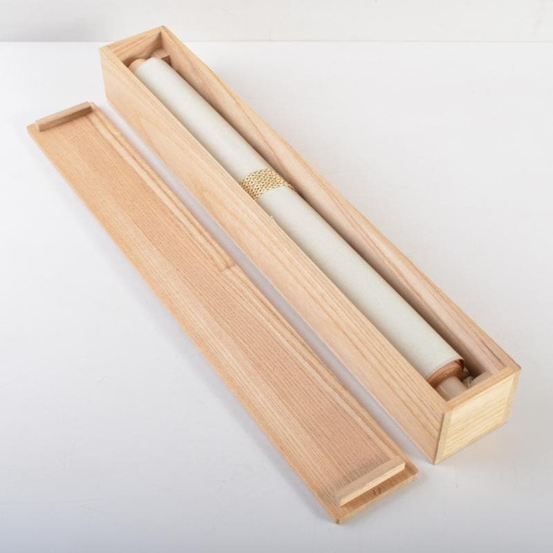 掛軸 千利休筆 一行書 「妙」 講談社複製 共箱 C 6320A