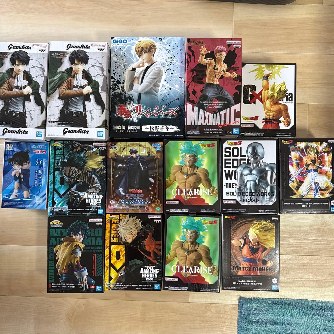 アニメキャラクター フィギュアセット 15個まとめ売り - メルカリ