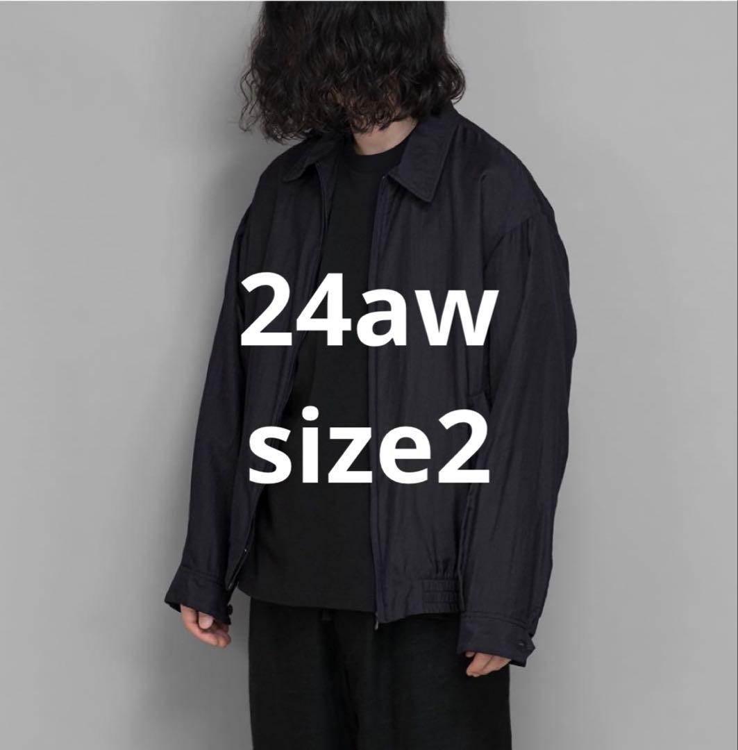 comoli 24aw ウールシルクスイングトップ　charcoal