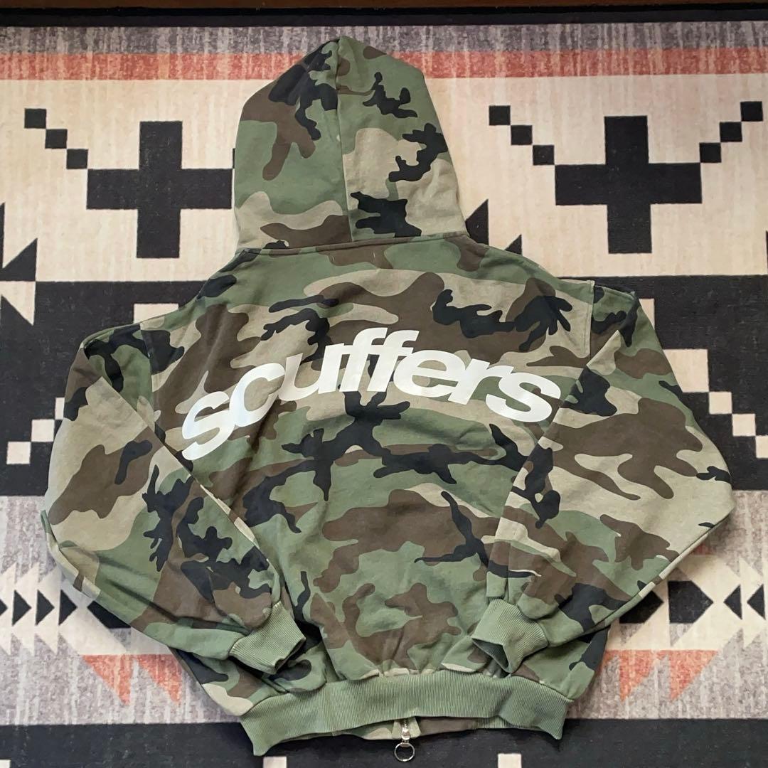 scuffers 迷彩 Lサイズ フルジップパーカー - メルカリ
