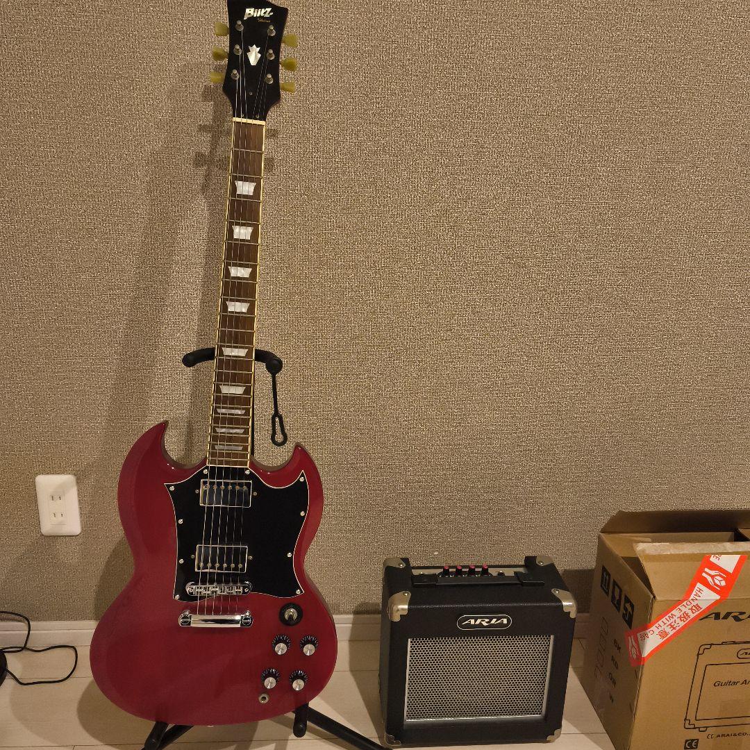Blitz エレキギターSG中古　アンプ付き　引き渡し可能　盛岡市 Blitz エレキギターSG中古 アンプ付き 引き渡し可能 盛岡市
