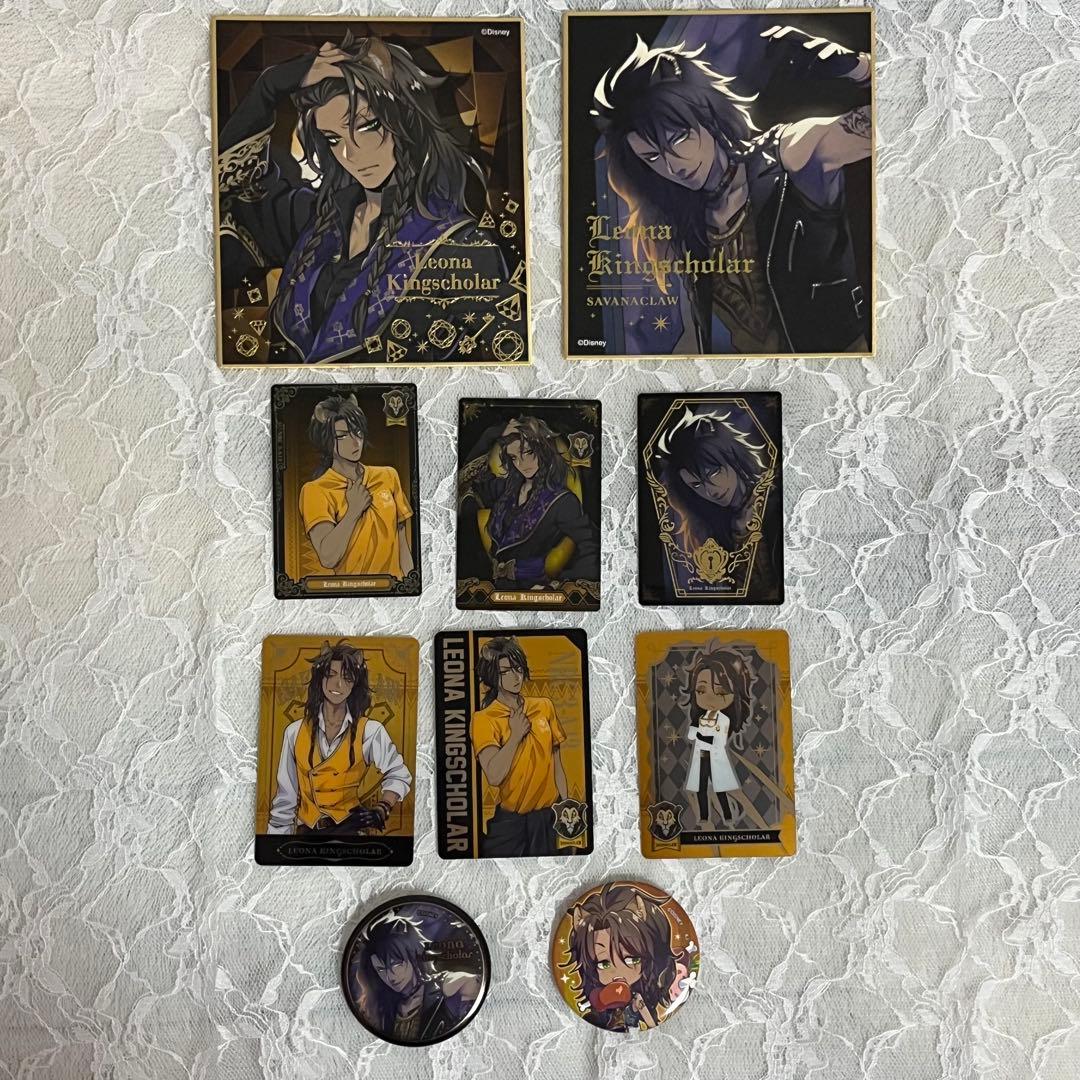 ツイステッドワンダーランド レオナ・キングスカラー 色紙 カード 缶