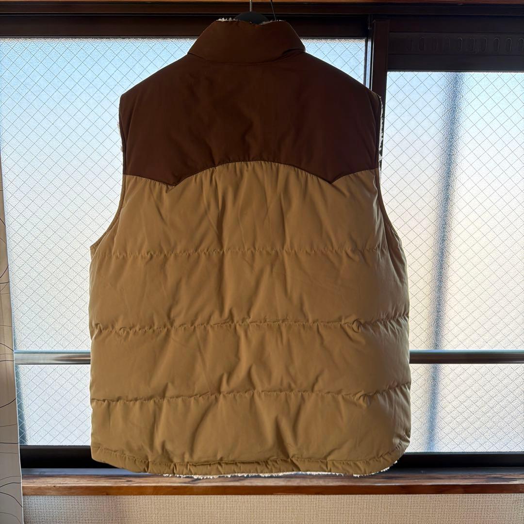 patagonia ダウンベスト ベージュ/ブラウン リバーシブル パタゴニア