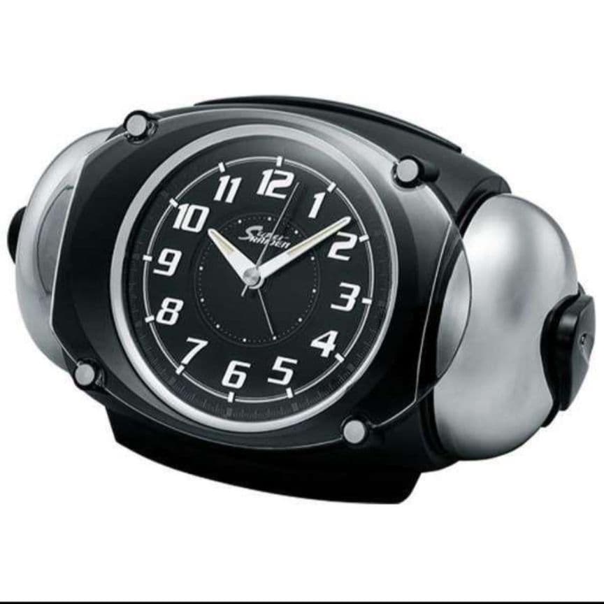 セイコー スーパーライデン　RAIDEN 黒 メタリック NR438K 目覚まし時計 【Super RAIDEN（スーパーライデン）】 黒メタリック