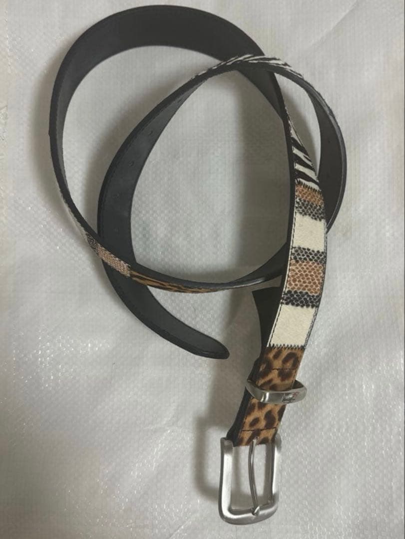 美品 Stussy MIXED ANIMAL PRINT BELT