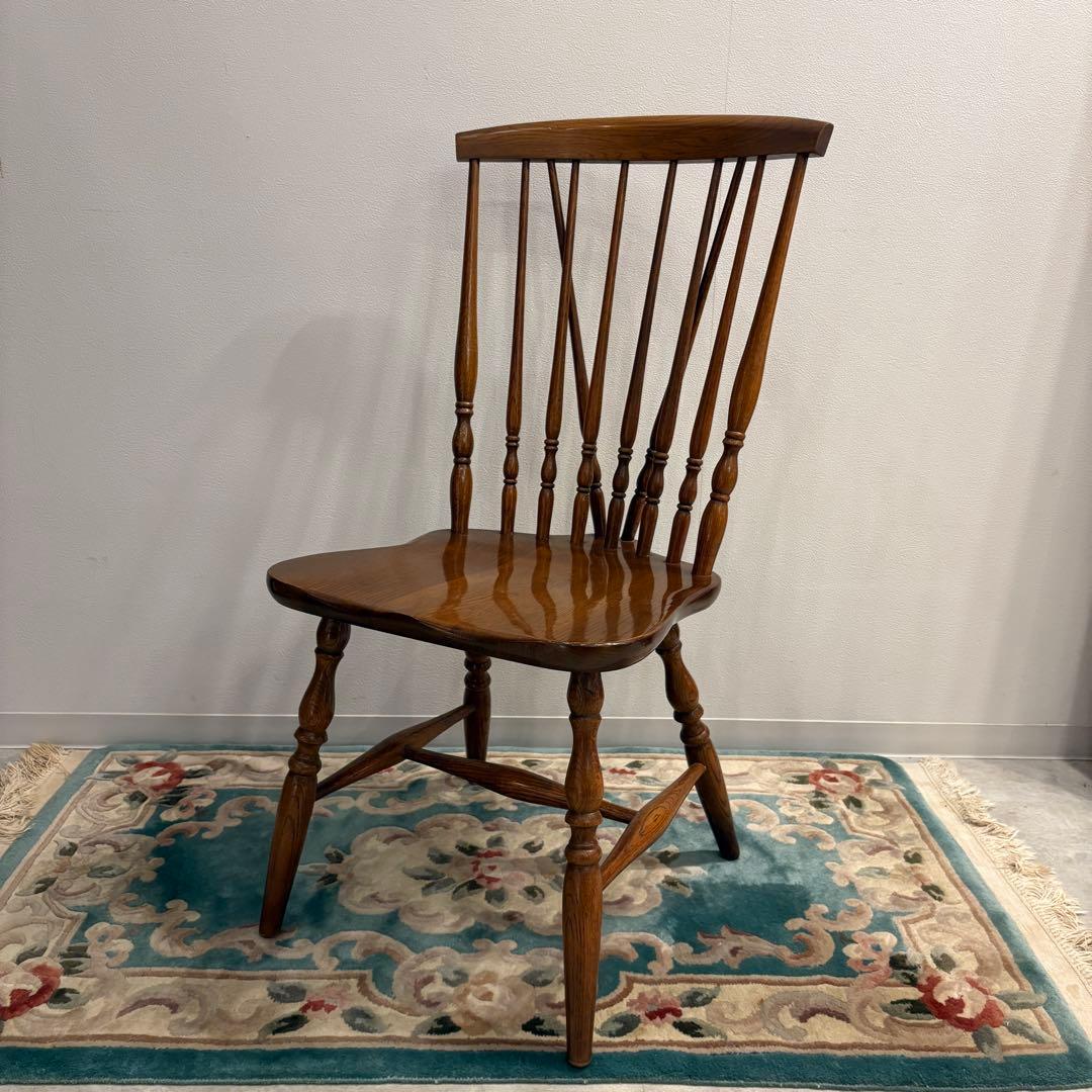 かしわ　柏木工　スピンドルバック　ウィンザーチェア