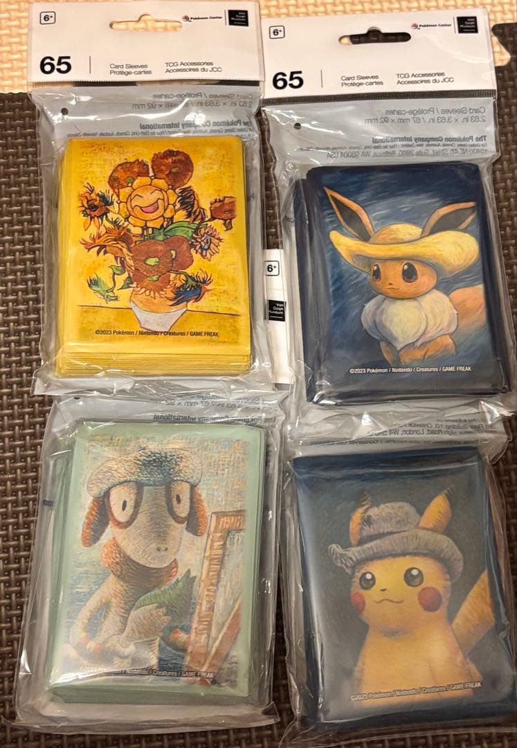 ポケカ　ゴッホ　デッキシールド　セット　ピカチュウ　イーブイ　ドーブル　キマワリ