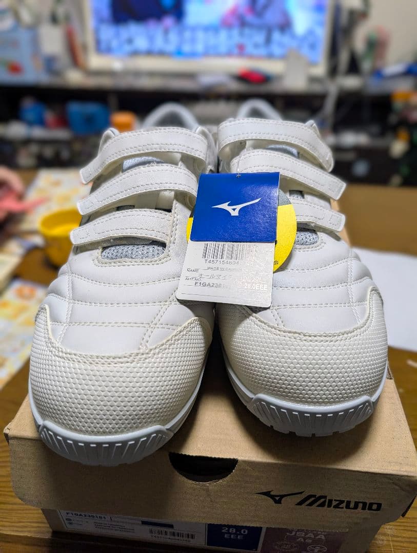 【早い者勝ち】mizuno オールマイティ　TDII22L　ホワイト×ネイビー