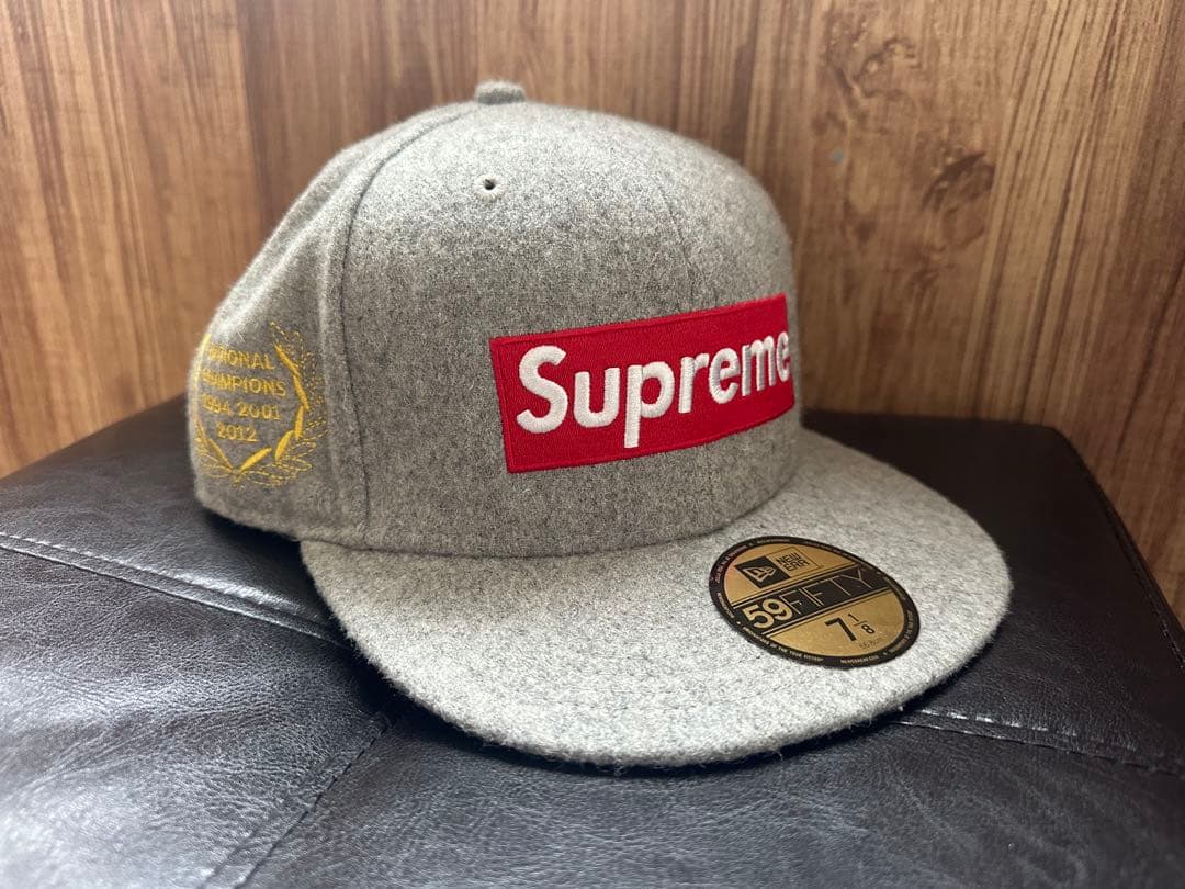 Supreme 59FIFTY グレーキャップ 7 1/8 キッズサイズ