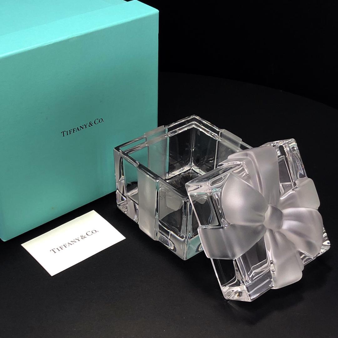 【美品・箱付き】ティファニー／クリスタル ジュエリーボックス