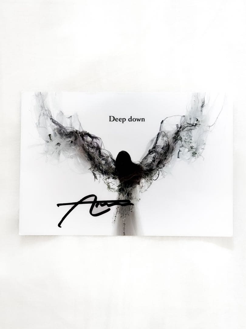 (希少)Deep down 直筆サイン入りポストカード
