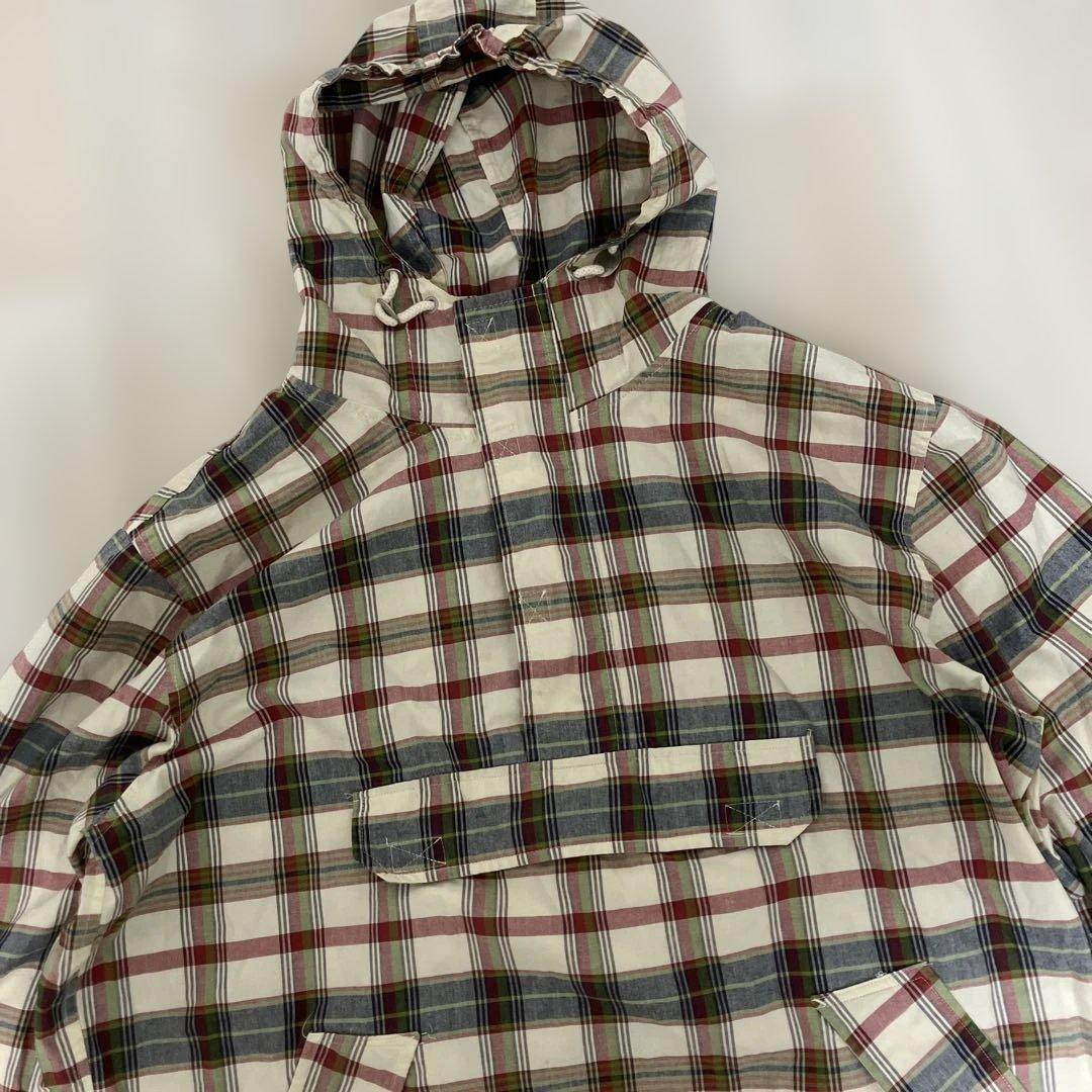 90s OLD GAP コットン アノラックパーカー チェック柄 - メルカリ