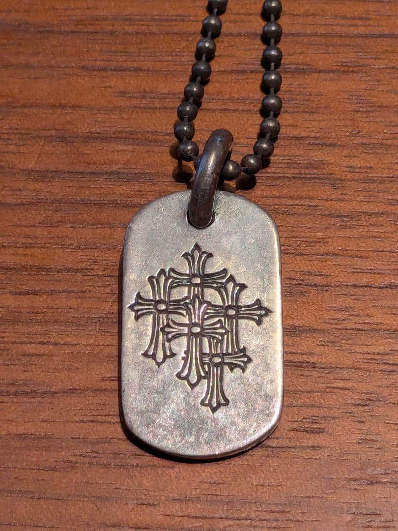 アクセサリー KiChrome Hearts Cemetery Cross Dogtag