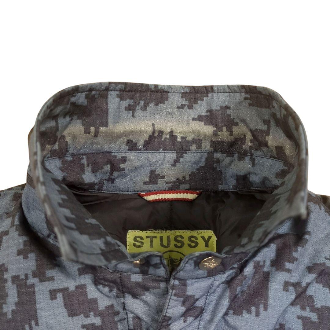 90s 00s OLD STUSSY デジカモ ダウン ジャケット カモ柄 迷彩 - メルカリ
