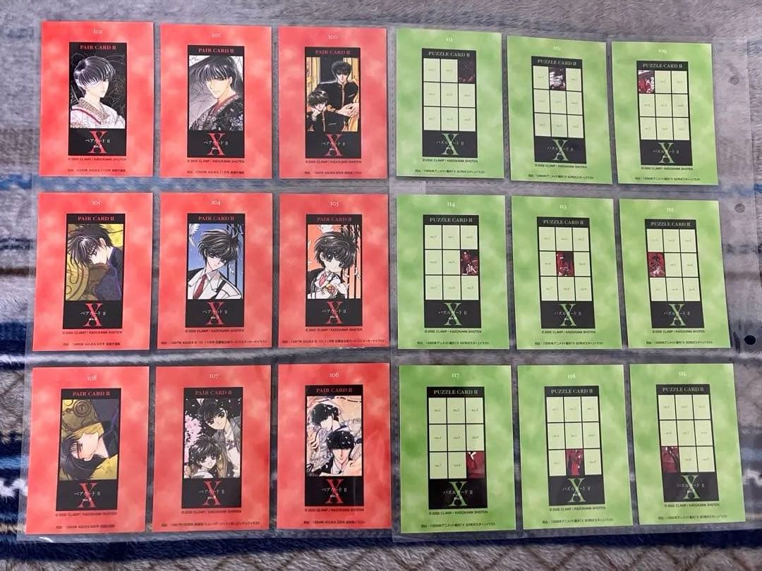 CLAMP X 原作 トレーディングカード まとめ売り88枚 カードホルダー