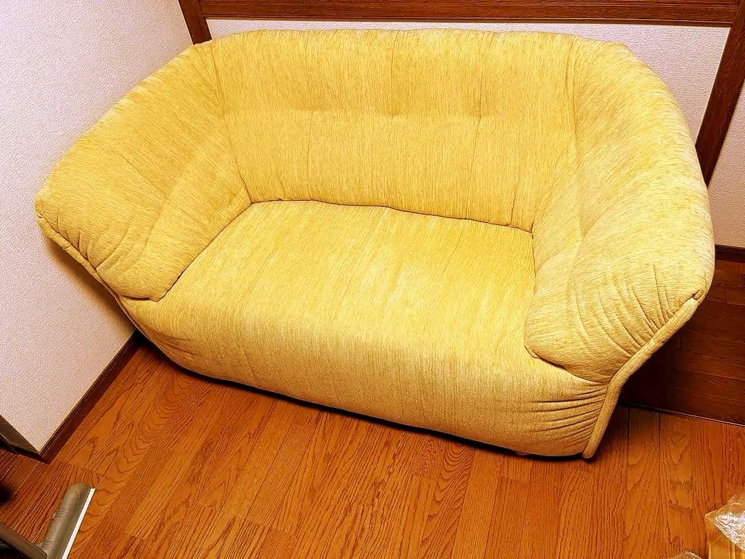お買い得★東京インテリア★ラウンド型★2人掛けソファ