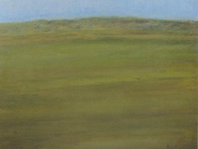 柴田賢治郎、吐魯蕃にて（中国シルクロード）、希少な画集より